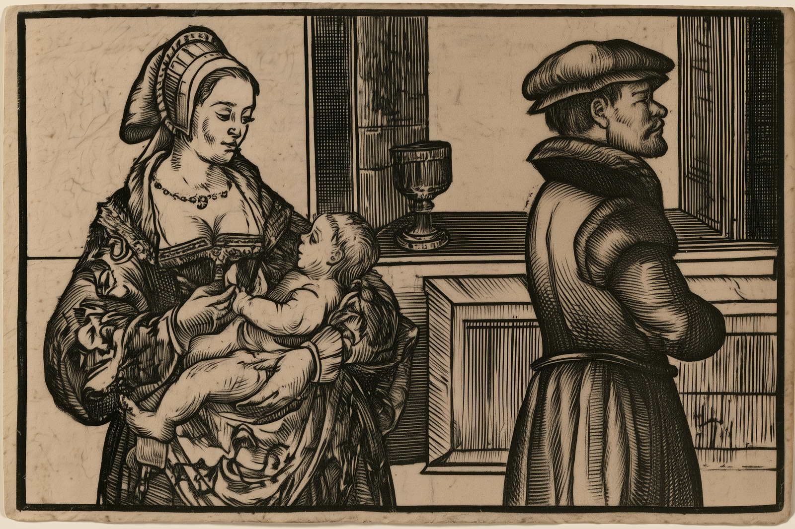 Woodcut for Sonnet III