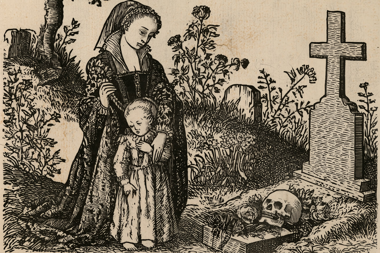 Woodcut for Sonnet IX
